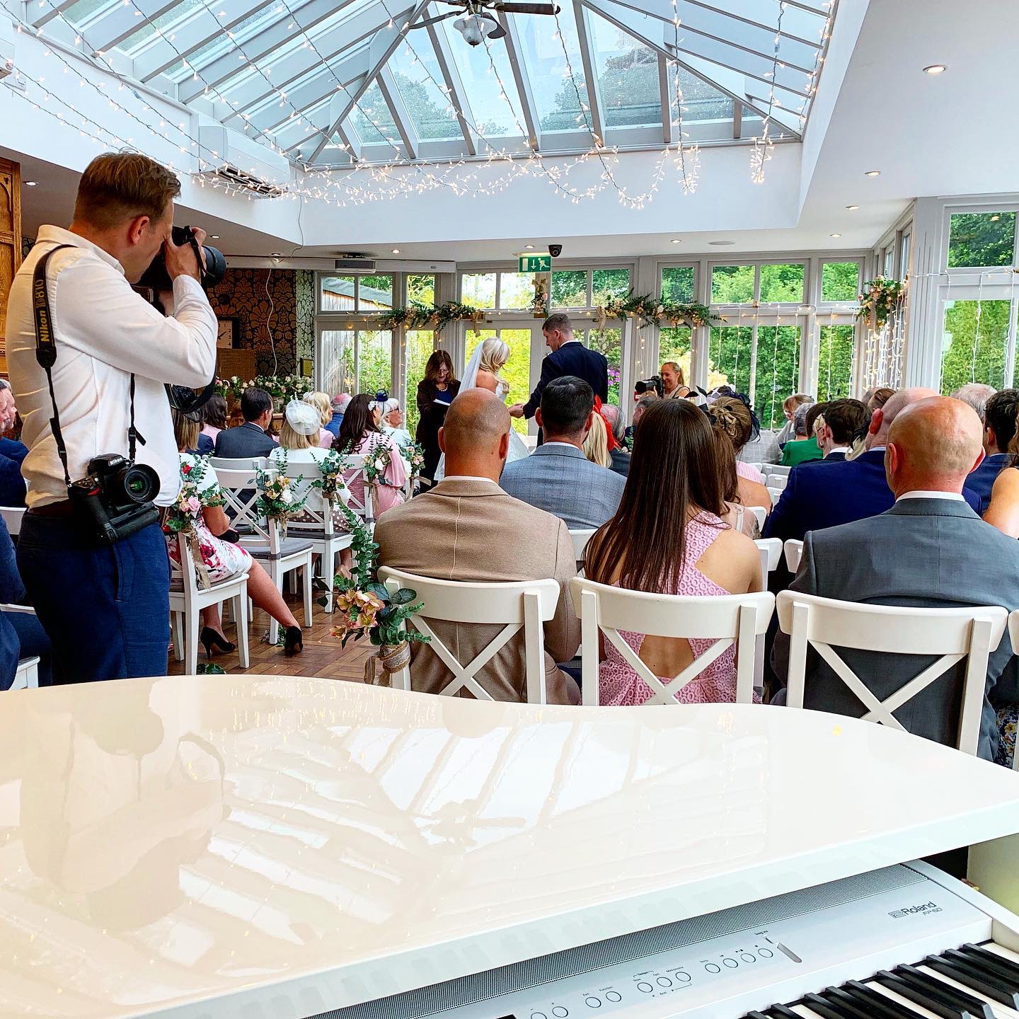 Pianist for Broadoaks Country House wedding ceremony