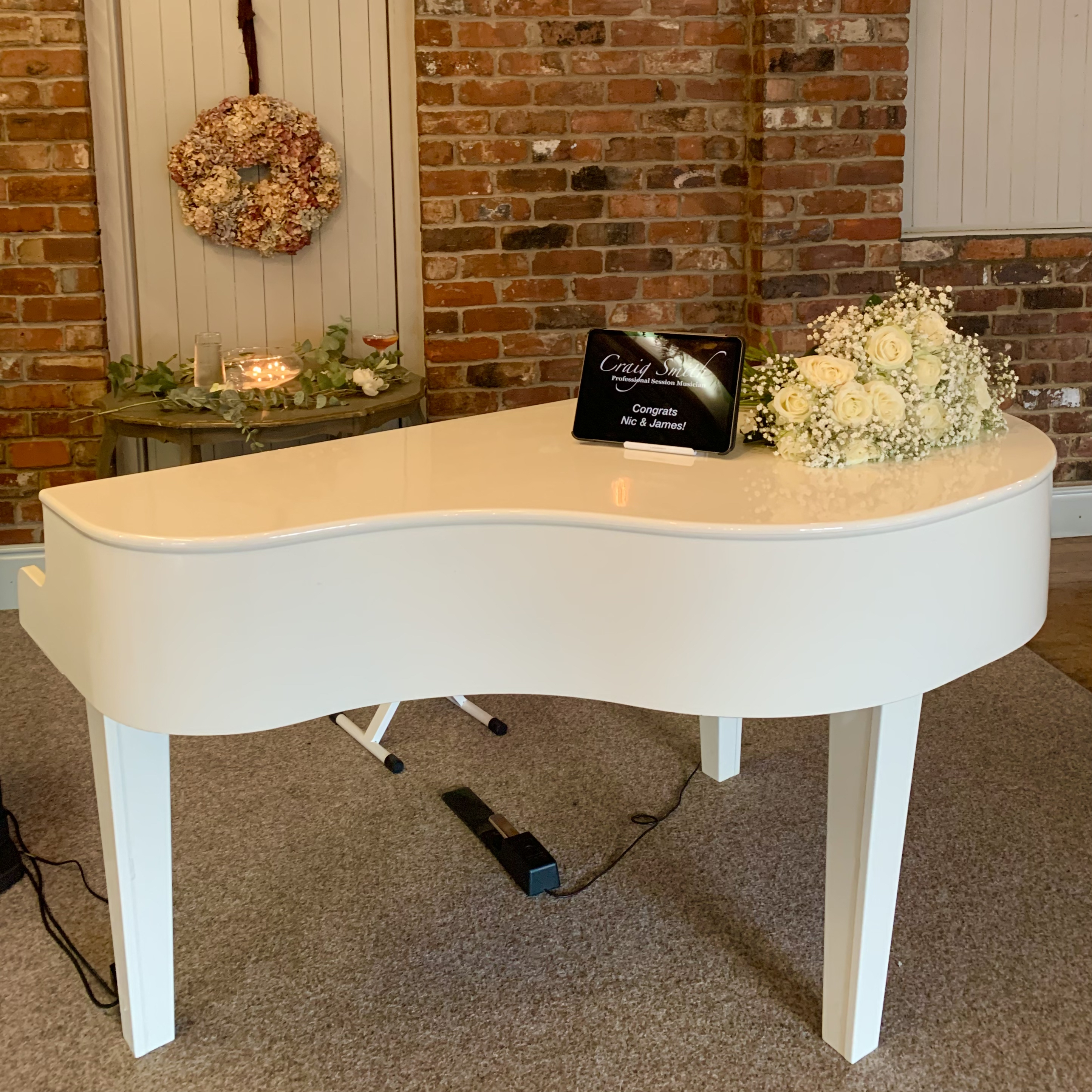 Wedding Ceremony Piano at Larkspur Lodge by Craig Smith Music